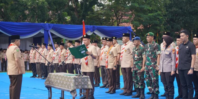 Pelantikan Pengurus Pramuka Pekanbaru 2025–2030 Berlangsung Meriah, 3.500 Peserta Hadir