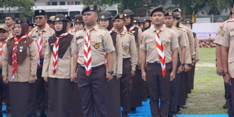 Pelantikan Pengurus Pramuka Pekanbaru 2025–2030 Berlangsung Meriah, 3.500 Peserta Hadir