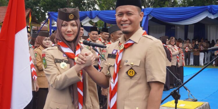 Pelantikan Pengurus Pramuka Pekanbaru 2025–2030 Berlangsung Meriah, 3.500 Peserta Hadir