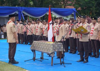 Pelantikan Pengurus Pramuka Pekanbaru 2025–2030 Berlangsung Meriah, 3.500 Peserta Hadir