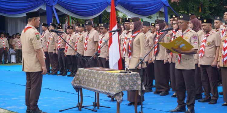 Pelantikan Pengurus Pramuka Pekanbaru 2025–2030 Berlangsung Meriah, 3.500 Peserta Hadir