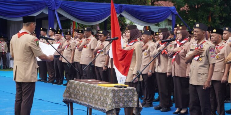 Pelantikan Pengurus Pramuka Pekanbaru 2025–2030 Berlangsung Meriah, 3.500 Peserta Hadir