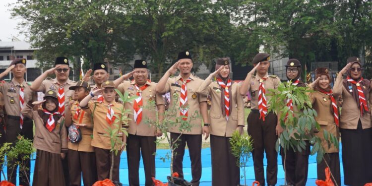 Pelantikan Pengurus Pramuka Pekanbaru 2025–2030 Berlangsung Meriah, 3.500 Peserta Hadir