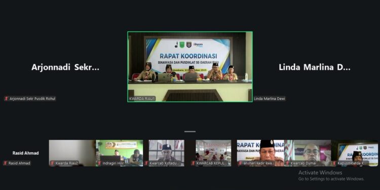Rakor Binawasa–Pusdiklat se-Riau Perkuat Sinergi Pembinaan Anggota Dewasa Pramuka