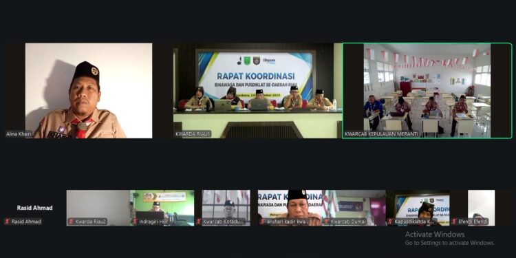 Rakor Binawasa–Pusdiklat se-Riau Perkuat Sinergi Pembinaan Anggota Dewasa Pramuka