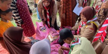 Saka Wira Kartika “Bujang Salim” Peduli Bencana Banjir