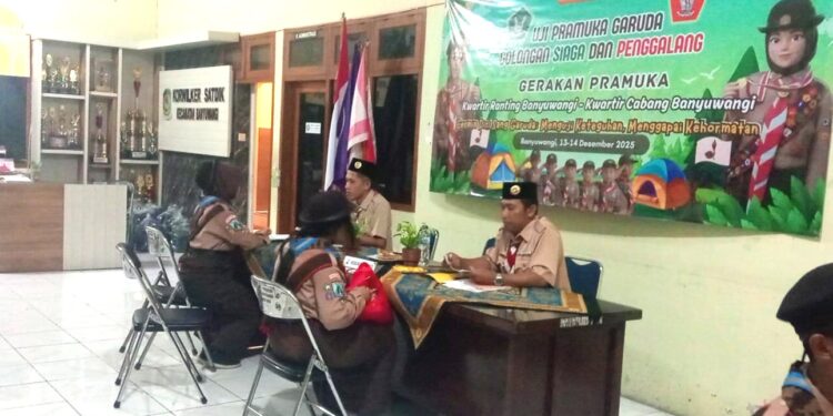 Kwarran Banyuwangi Gelar Penilaian Pramuka Garuda, Diikuti 86 Peserta