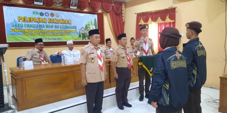 Satuan Komunitas Pramuka Pandu Ma’arif NU Grobogan Kirim Peserta Kemah Kemanusiaan Perdamaian