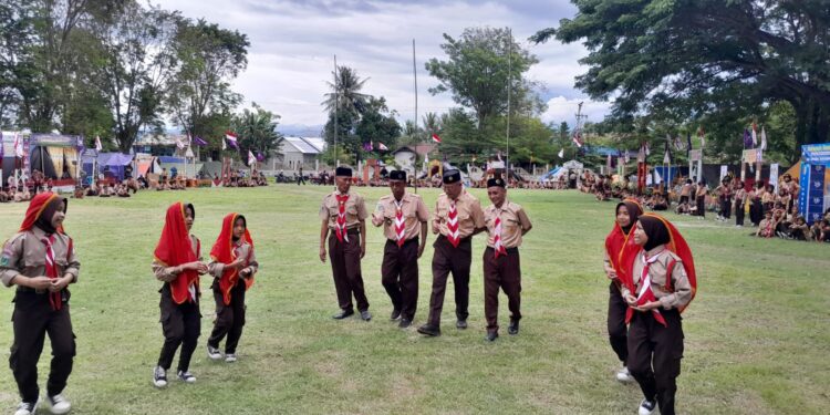 Ratusan Pramuka Penggalang Ikuti Lomba Kreatifitas Pramuka Penggalang (LKP2) Kwaran Dolo Tahun 2025