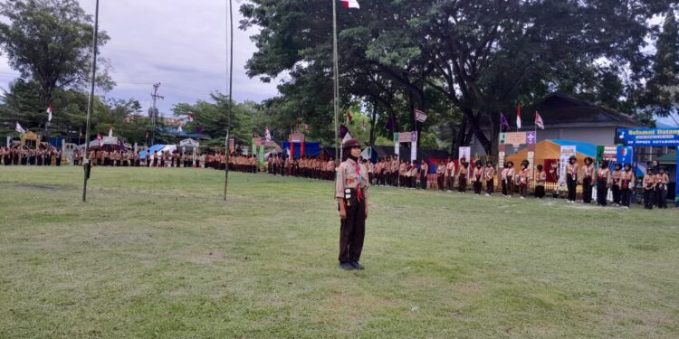 Ratusan Pramuka Penggalang Ikuti Lomba Kreatifitas Pramuka Penggalang (LKP2) Kwaran Dolo Tahun 2025