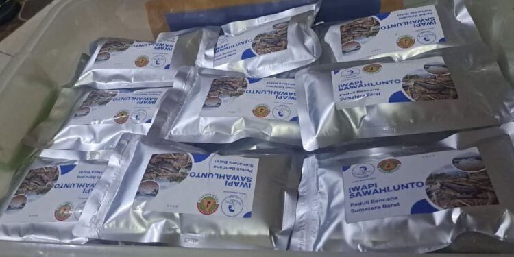 IWAPI dan Pramuka Kwarcab Sawahlunto Serahkan Bantuan Bencana Sumbar ke Solok dan Tanah Datar