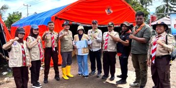 IWAPI dan Pramuka Kwarcab Sawahlunto Serahkan Bantuan Bencana Sumbar ke Solok dan Tanah Datar