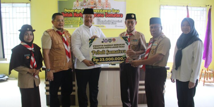 Kwarda Kepri Salurkan Bantuan Untuk Korban Bencana di Sumatera