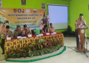 Pramuka Cilacap Adakan Anjangsana Ke Kwartir Ranting Sampang Dalam Rangka Pembinaan Organisasi Kepramukaan