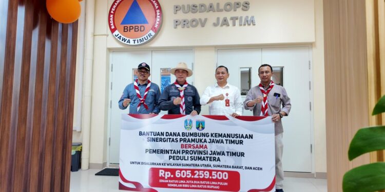 Kwarda Jawa Timur Salurkan Dana Bumbung Kemanusiaan Rp 605,2 Juta untuk Sumut, Sumbar, dan Aceh