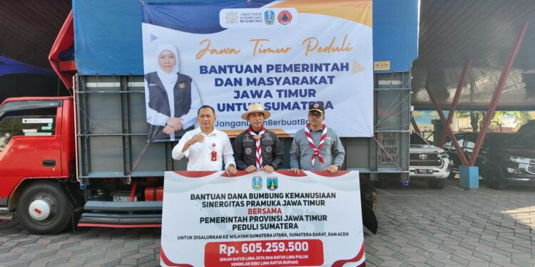 Kwarda Jawa Timur Salurkan Dana Bumbung Kemanusiaan Rp 605,2 Juta untuk Sumut, Sumbar, dan Aceh