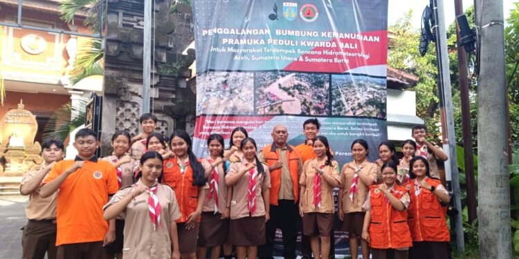 Wujud Kepedulian Sesama, Pramuka Peduli Kwarda Bali Buka Posko Bumbung Kemanusiaan Selama 14 Hari di Denpasar
