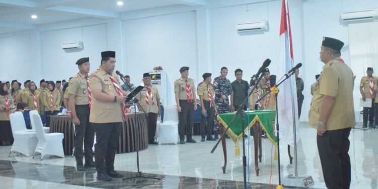 Ketua Kwarda Pramuka Sumut Lantik Bupati Asahan sebagai Ketua Mabicab Gerakan Pramuka Kabupaten Asahan
