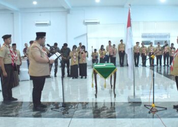Ketua Kwarda Pramuka Sumut Lantik Bupati Asahan sebagai Ketua Mabicab Gerakan Pramuka Kabupaten Asahan