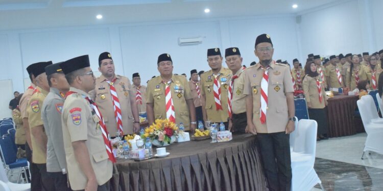 Ketua Kwarda Pramuka Sumut Lantik Bupati Asahan sebagai Ketua Mabicab Gerakan Pramuka Kabupaten Asahan