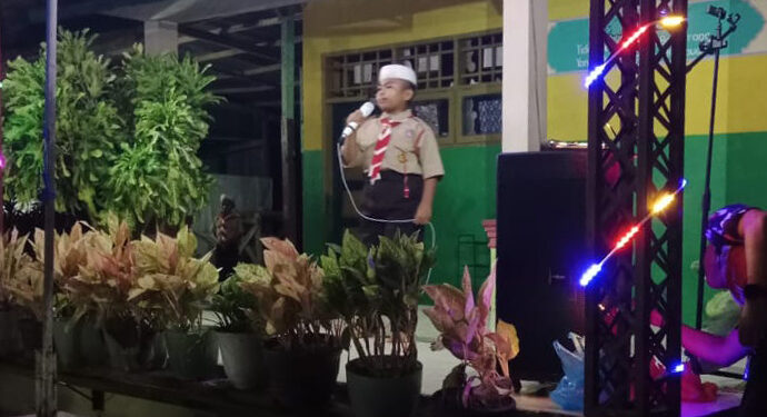 Malam Pentas Seni Meriahkan Kegiatan Persami Gudep 04.059–04.060 MI Arrahman Pajekko