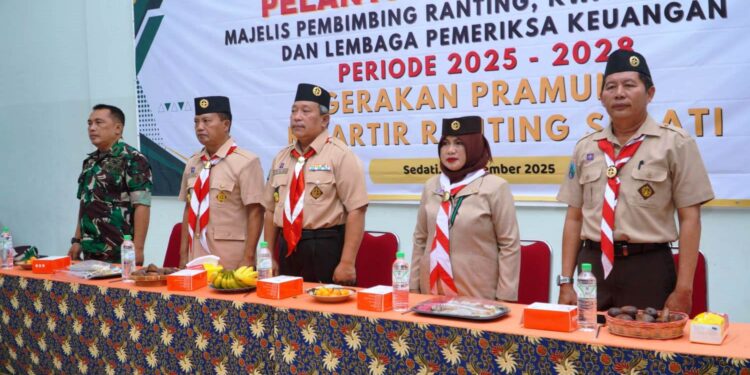 Ka Mabiran dan Pengurus Kwarran Sedati Masa Bakti 2025–2028 Dilantik, Siap Untuk Mengabdi dan Menginspirasi Tanpa Henti