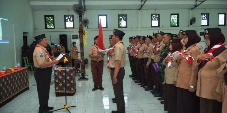 Ka Mabiran dan Pengurus Kwarran Sedati Masa Bakti 2025–2028 Dilantik, Siap Untuk Mengabdi dan Menginspirasi Tanpa Henti