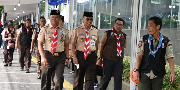 Pimpinan Kwarnas Lakukan Monitoring Posko Karya Bakti Nataru