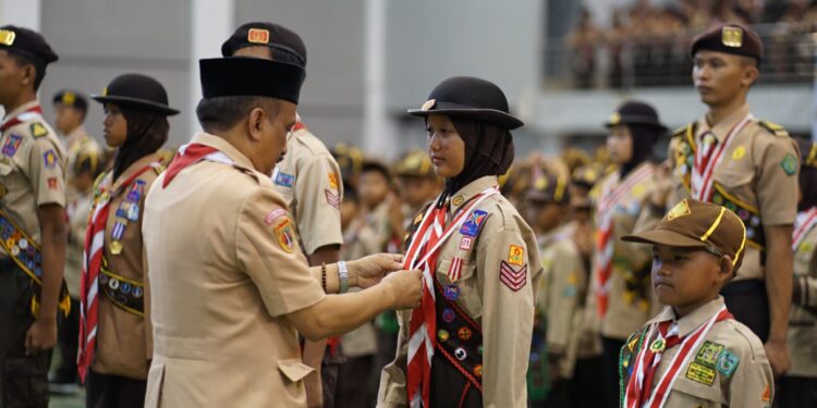Tutup Tahun 2025 Kwarcab Purbalingga Lantik 3.646 Pramuka Garuda Baru