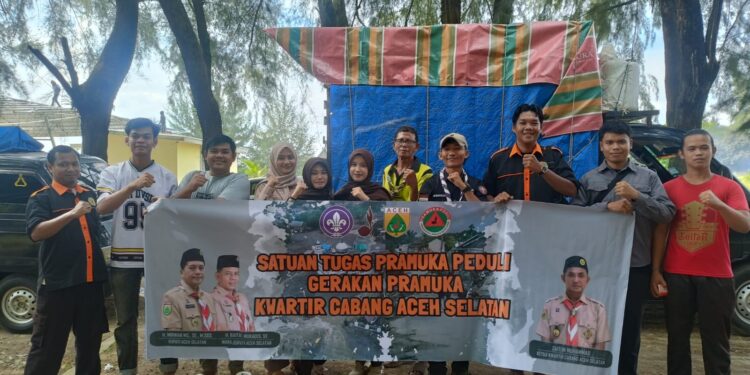 Pelepasan Satgas Pramuka Peduli Kwarcab Aceh Selatan Menuju Kab. Bener Meriah