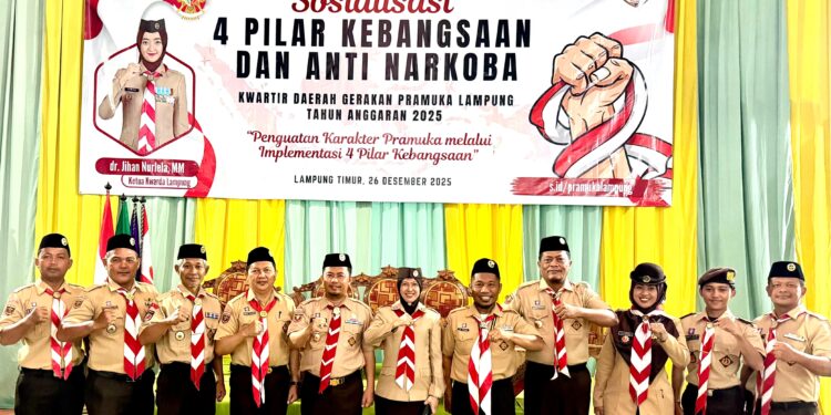 Kwarda Lampung Gelar Sosialisasi 4 Pilar Kebangsaan Dan Anti Narkoba Di Lampung Timur