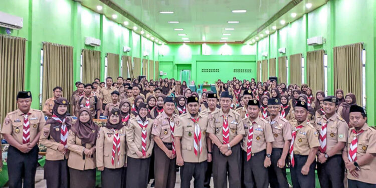 Teguhkan Nasionalisme dan Patriotisme Pramuka Perti, Kwarda Lampung Gelar Sosialisasi 4 Pilar Kebangsaan dan Anti Narkoba di Umala Metro