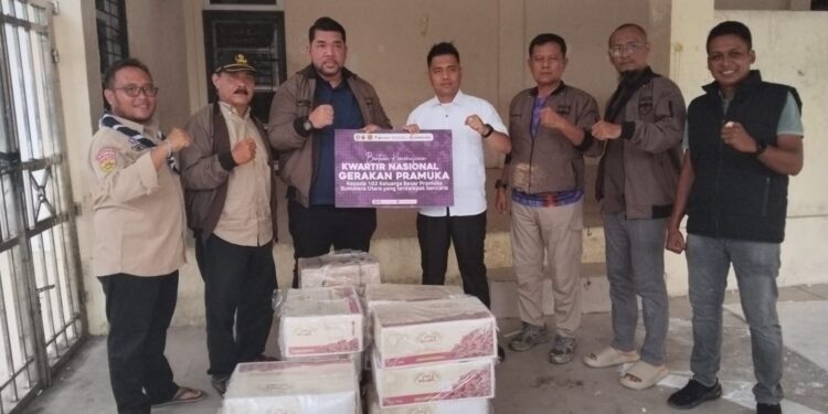 Ketua Kwarda Sumatera Utara Antar Langsung Bantuan Untuk Korban Banjir dan Longsor di Empat Daerah