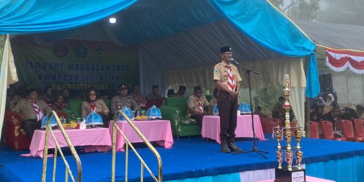 Tanamkan Rasa Cinta Tanah Air, Satuan Komunitas (SAKO) KKM Madrasah Kwarcab Sigi Gelar Jambore Madrasah Tsanawiyah