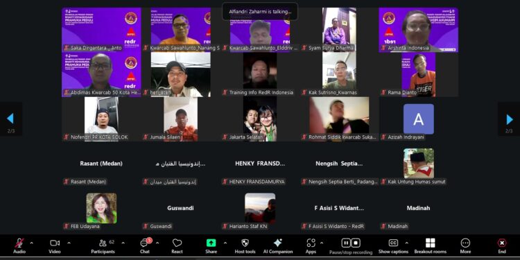 Kwarnas, RedR Indonesia, dan MPBI selenggarakan Pembekalan Prinsip-Prinsip Bakti Kemanusiaan Pramuka Peduli dalam Tanggap Darurat Bencana Bagi Relawan Pramuka Peduli