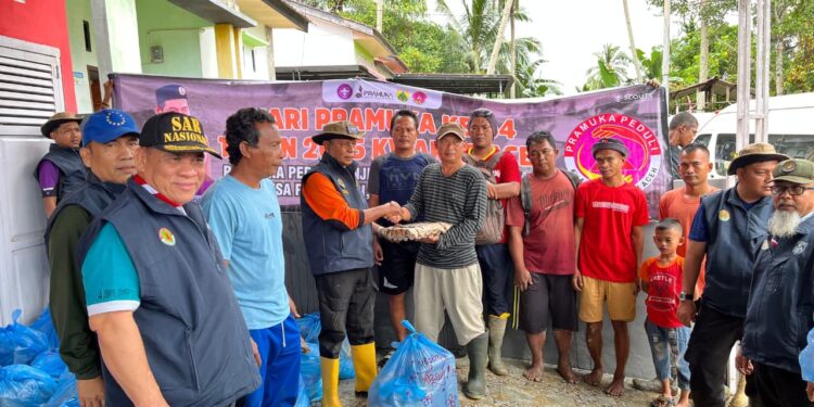 Pramuka Peduli Kwartir Daerah Aceh Salurkan Bantuan untuk Aceh Tamiang