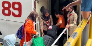 Pramuka Peduli Kwartir Cabang Kota Banda Aceh Amankan Pelabuhan Ulee Lheue dalam Karya Bakti Nataru 2025