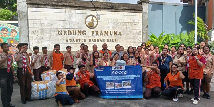 Kumpulkan Rp25,9 Juta, Kwarda Bali Resmi Tutup Posko Bumbung Kemanusiaan Pramuka Peduli