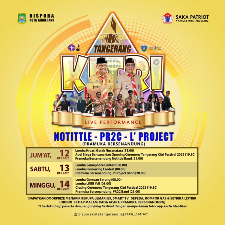 Tangerang Kitri Festival 2025 Berhadiah Total Rp63 Juta Dimulai