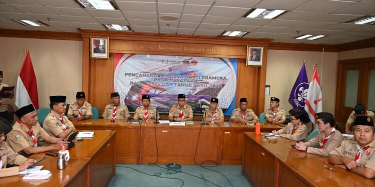 Sambut Nataru 2025–2026, Kwarnas Pramuka Canangkan Karya Bakti Pramuka