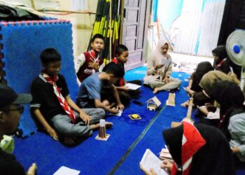 Gugusdepan MTs Negeri 6 Tabalong Melaksanakan Pembekalan Calon Pramuka Garuda Golongan Penggalang 2026