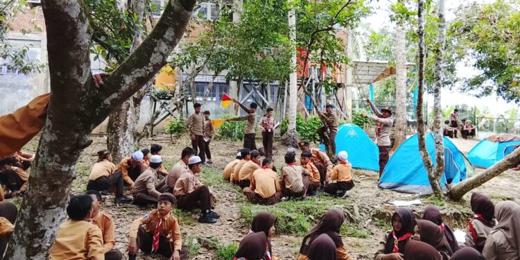 Gugusdepan MTsN 6 Tabalong Laksanakan LT I, 166 Penggalang Siap Berkompetisi