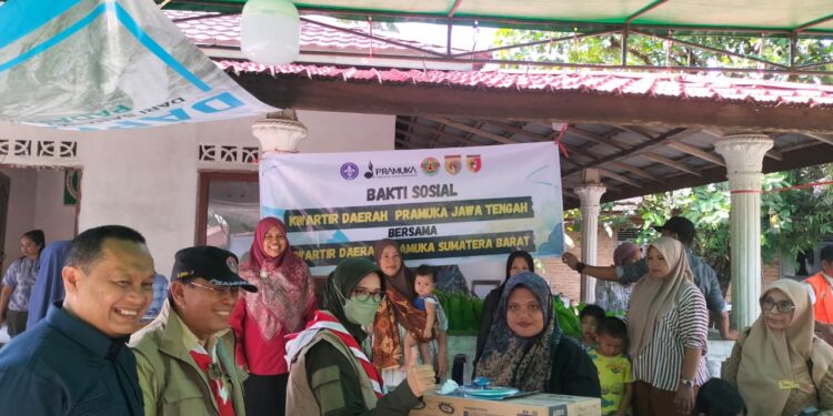 Pramuka Jateng Turun Langsung ke Sumbar, Salurkan Bantuan untuk Korban Bencana