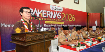 Rakernas Gerakan Pramuka 2026, Menpora: Pramuka Harus Jadi Jangkar Moral dan Solusi Strategis di Tengah Tantangan Global