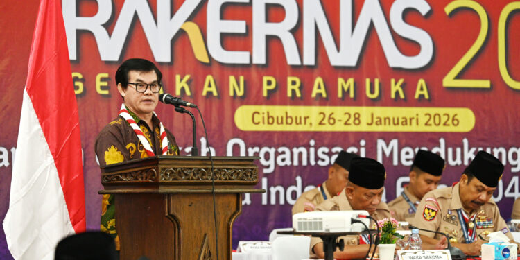 Rakernas Gerakan Pramuka 2026, Menpora: Pramuka Harus Jadi Jangkar Moral dan Solusi Strategis di Tengah Tantangan Global