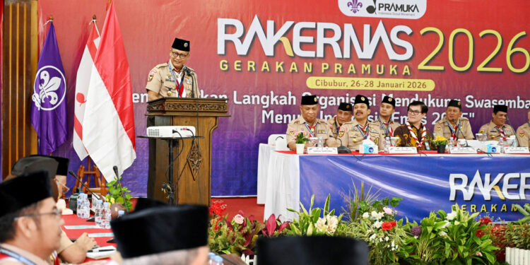 Ka Kwarnas Budi Waseso Buka Rakernas Gerakan Pramuka 2026, Pramuka Perkuat Sinergi Dukung Swasembada Pangan