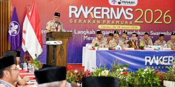 Ka Kwarnas Budi Waseso Buka Rakernas Gerakan Pramuka 2026, Pramuka Perkuat Sinergi Dukung Swasembada Pangan