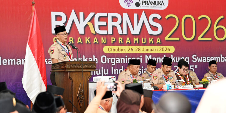 Ka Kwarnas Budi Waseso Buka Rakernas Gerakan Pramuka 2026, Pramuka Perkuat Sinergi Dukung Swasembada Pangan