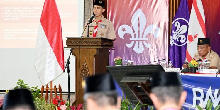 Kwarnas Sampaikan Program Kerja Prioritas di Rakernas Gerakan Pramuka 2026