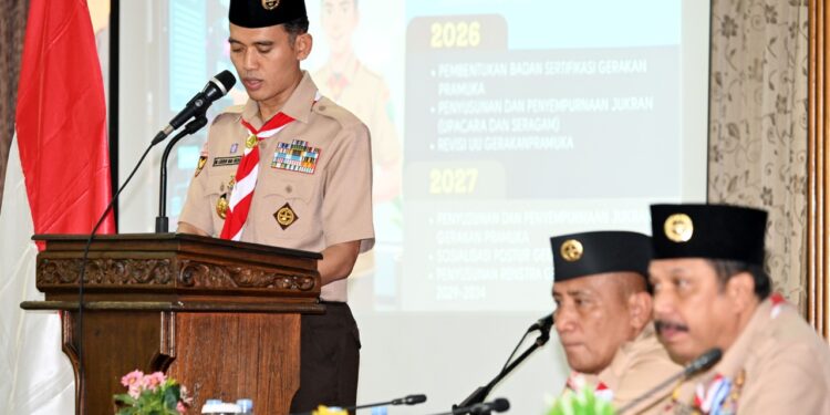 Kwarnas Sampaikan Program Kerja Prioritas di Rakernas Gerakan Pramuka 2026